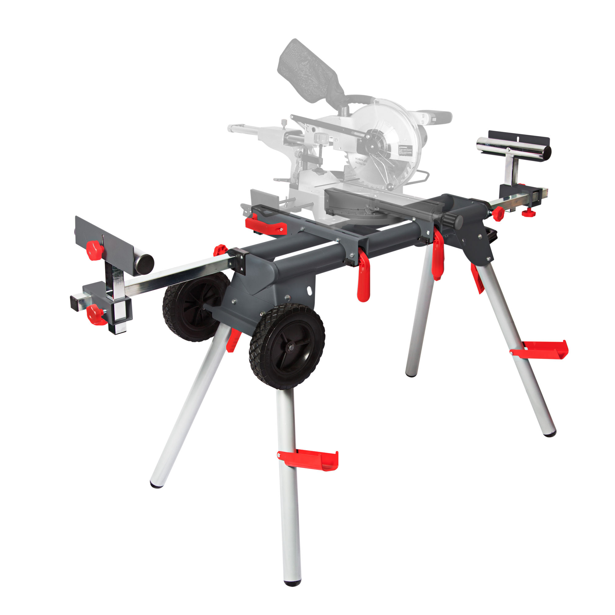 Protocol Contractor Mobile Chop Miter Saw Stand Portable with Wheels WS