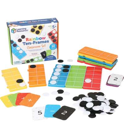 Rainbow Ten Frame Set