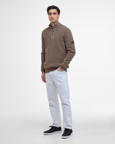Maglione Crawley con zip corta 