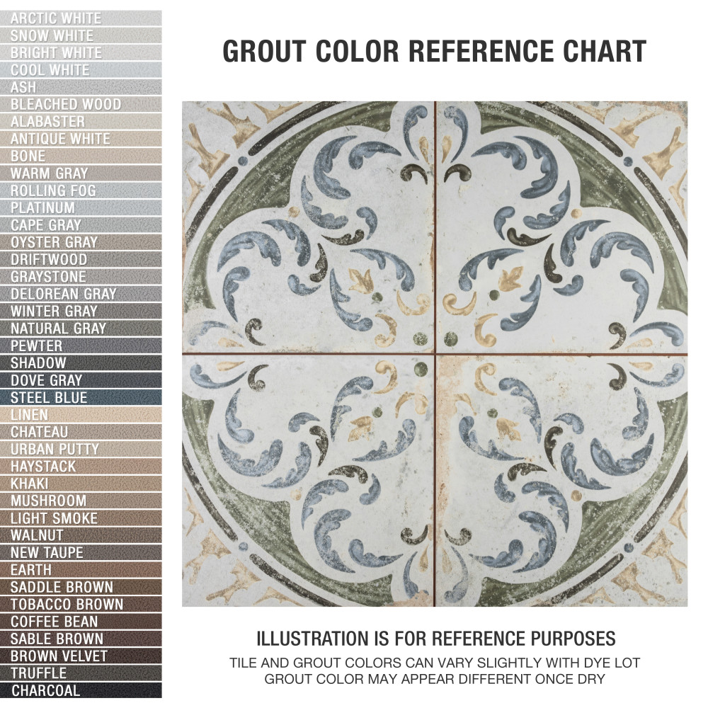 Kings Porto Amaral 17-5/8 in. x 17-5/8 in. Ceramic Floor and Wall Tile