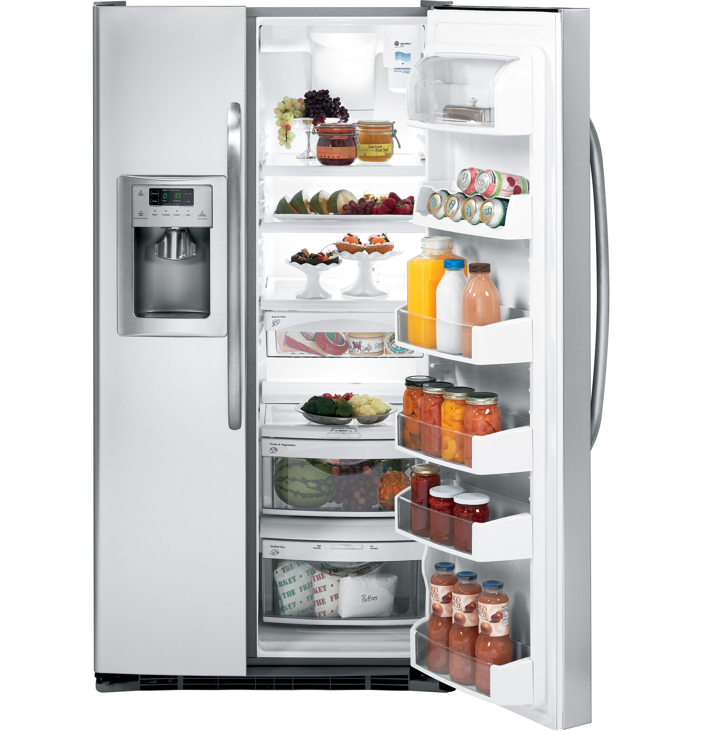 GE® ENERGY STAR® 25.4 Cu. Ft. Side-By-Side Refrigerator with Dispenser