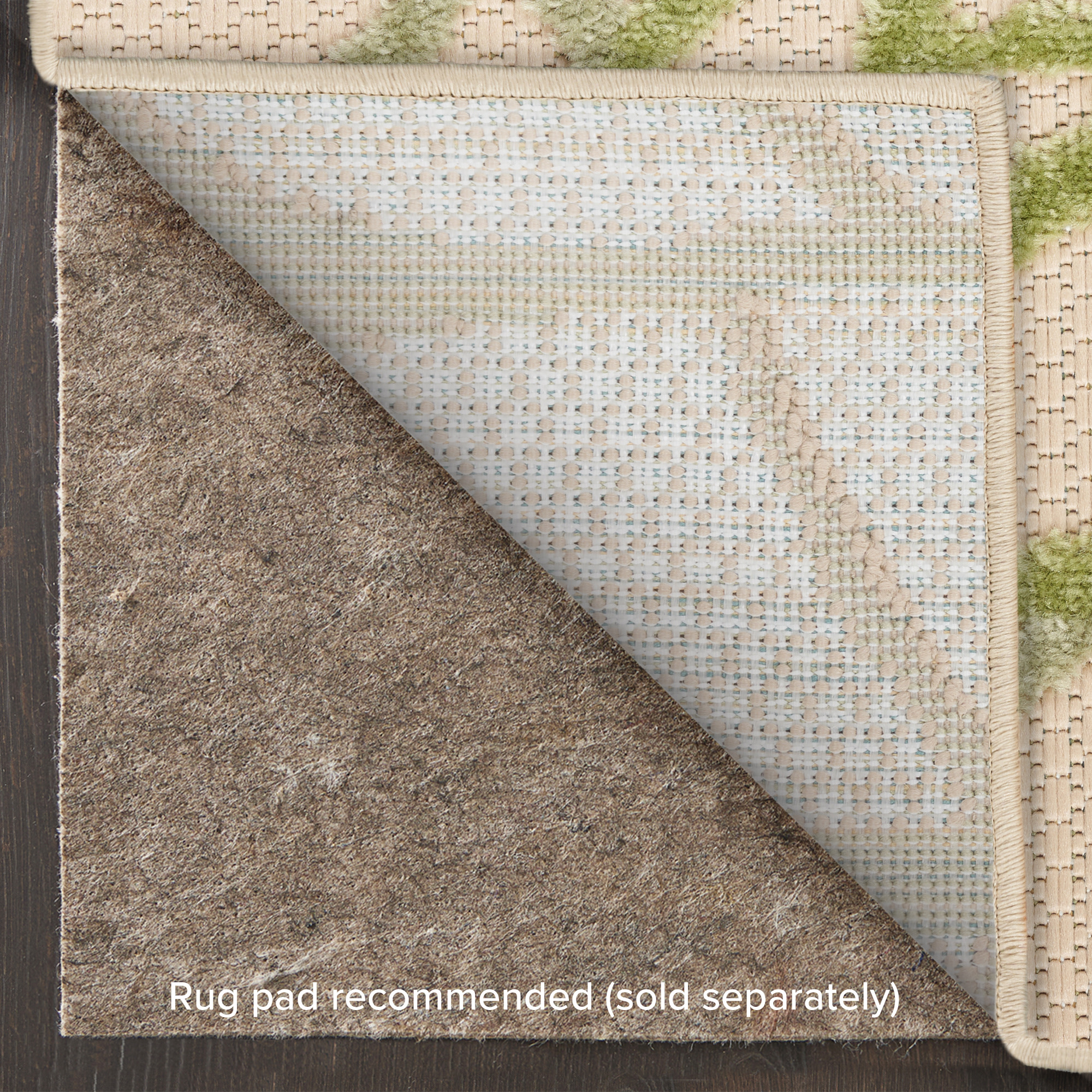 Nourison Aloha 6' x 9' Ivory Green Tropical Rug