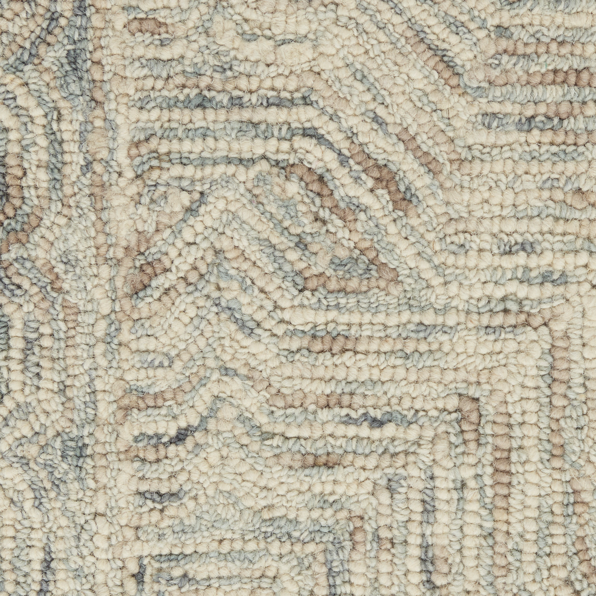 Nourison Interlock 8' x 10'6" Blue Ivory Bohemian Indoor Rug