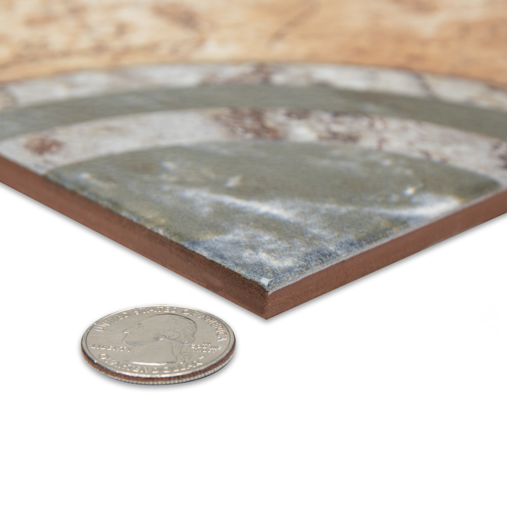 Touba 17-5/8 in. x 17-5/8 in. Ceramic Floor and Wall Tile