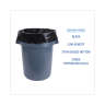 Boardwalk,  LLDPE Industrial Drum Liner, 60 gal Capacity, 38 in Wide, 63 in High, 2.7 Mils Thick, Black