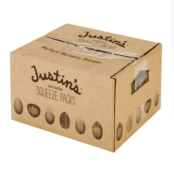 JUSTIN'S (r) Honey Peanut Butter 1.15 oz Squeeze Pack . C1RA - Front Right Closed Case (Hi Res)