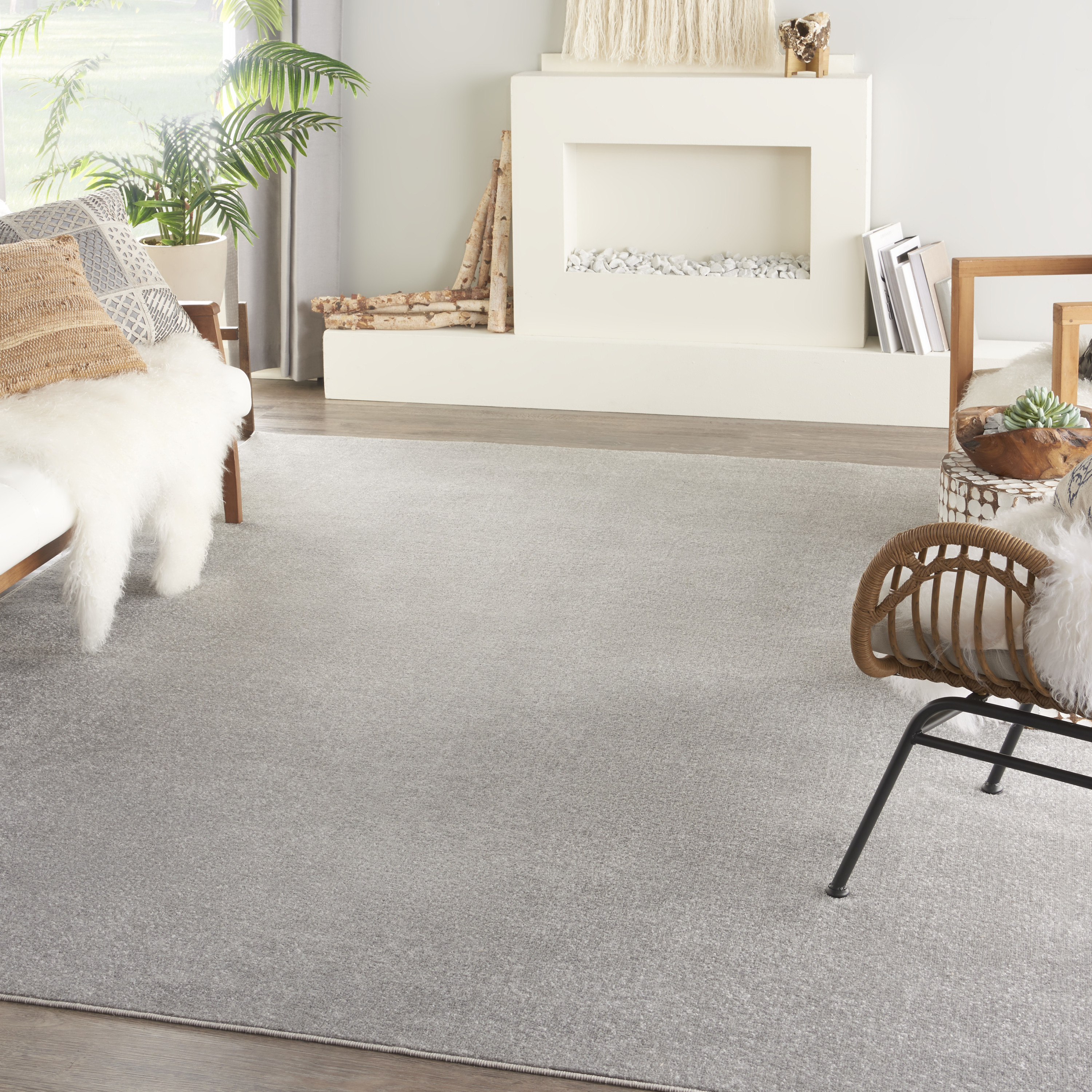 Nourison Nourison Essentials 8' x 10' Silver Grey Outdoor Rug