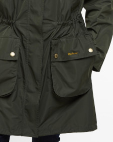 Una Showerproof Parka Olive/Ancient Tartan