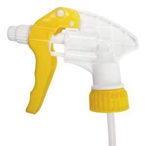 Impact, Chemical Resistant Trigger Sprayer, 9.875" Tube, Yellow/White