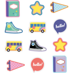 We Stick Together Hello School Cut-Outs, Pack of 36