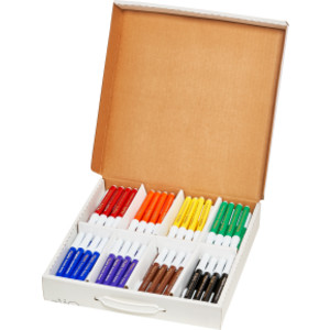 Art Markers, Washable Master Pack, 8 Colors, 96 Markers