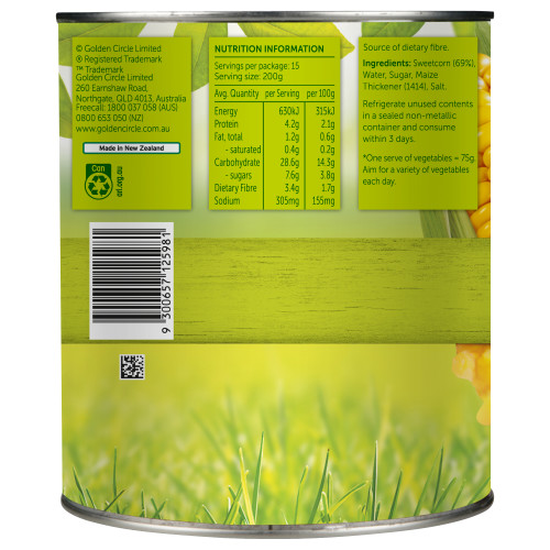  Golden Circle® Creamed Corn 3kg 