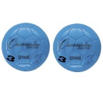 Champion Sports Extreme Soccer Ball, Size 3, Blue, Pack of 2 CHSEX3BL-2