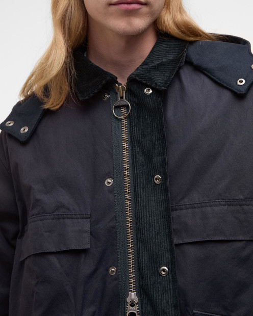 Cappotto casual oversize Bedale in stile country Barbour x Kaptain Sunshine Dark Indigo