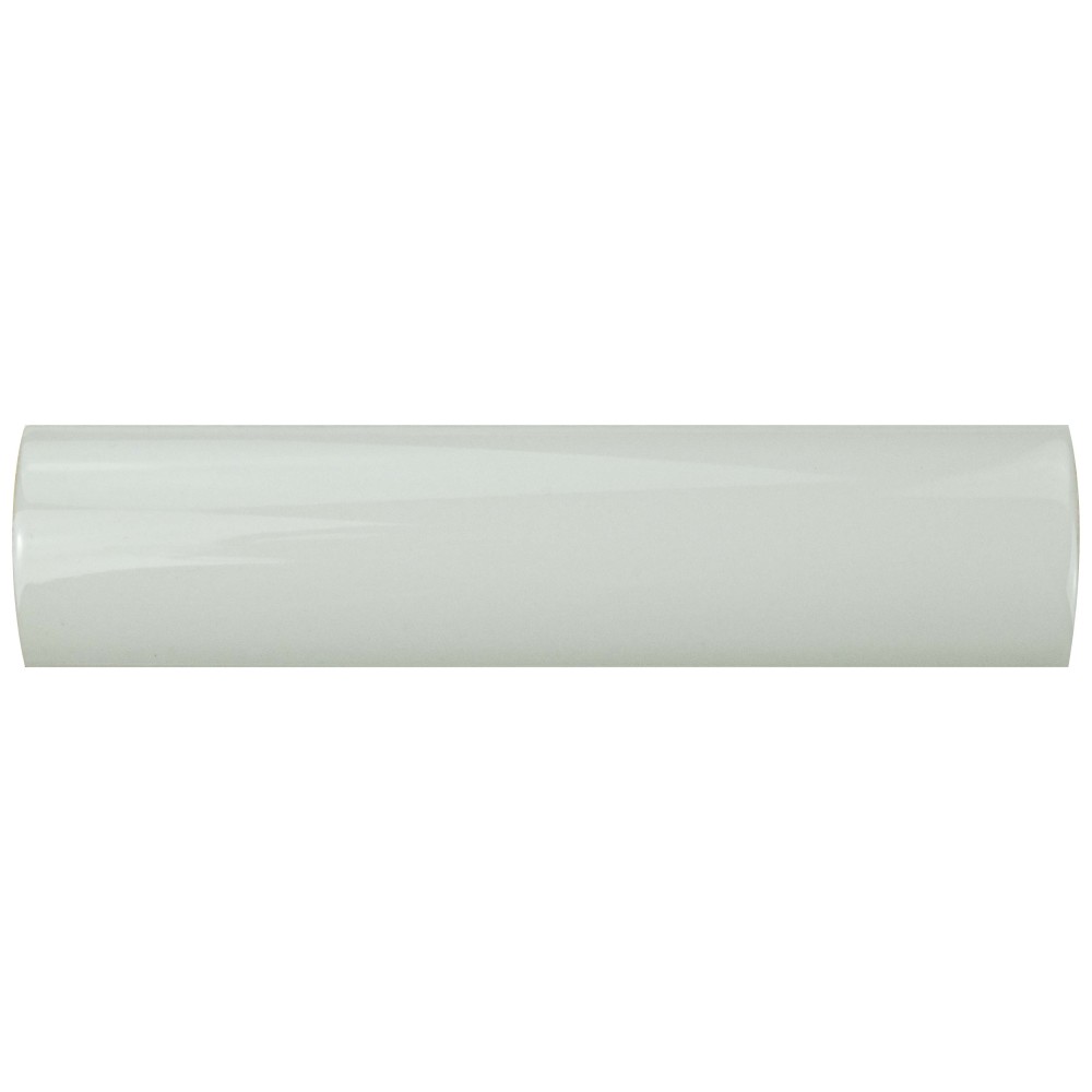 Novecento Cubrecantos Blanco Viejo 1-1/4 in. x 5-1/8 in. Ceramic Wall Trim