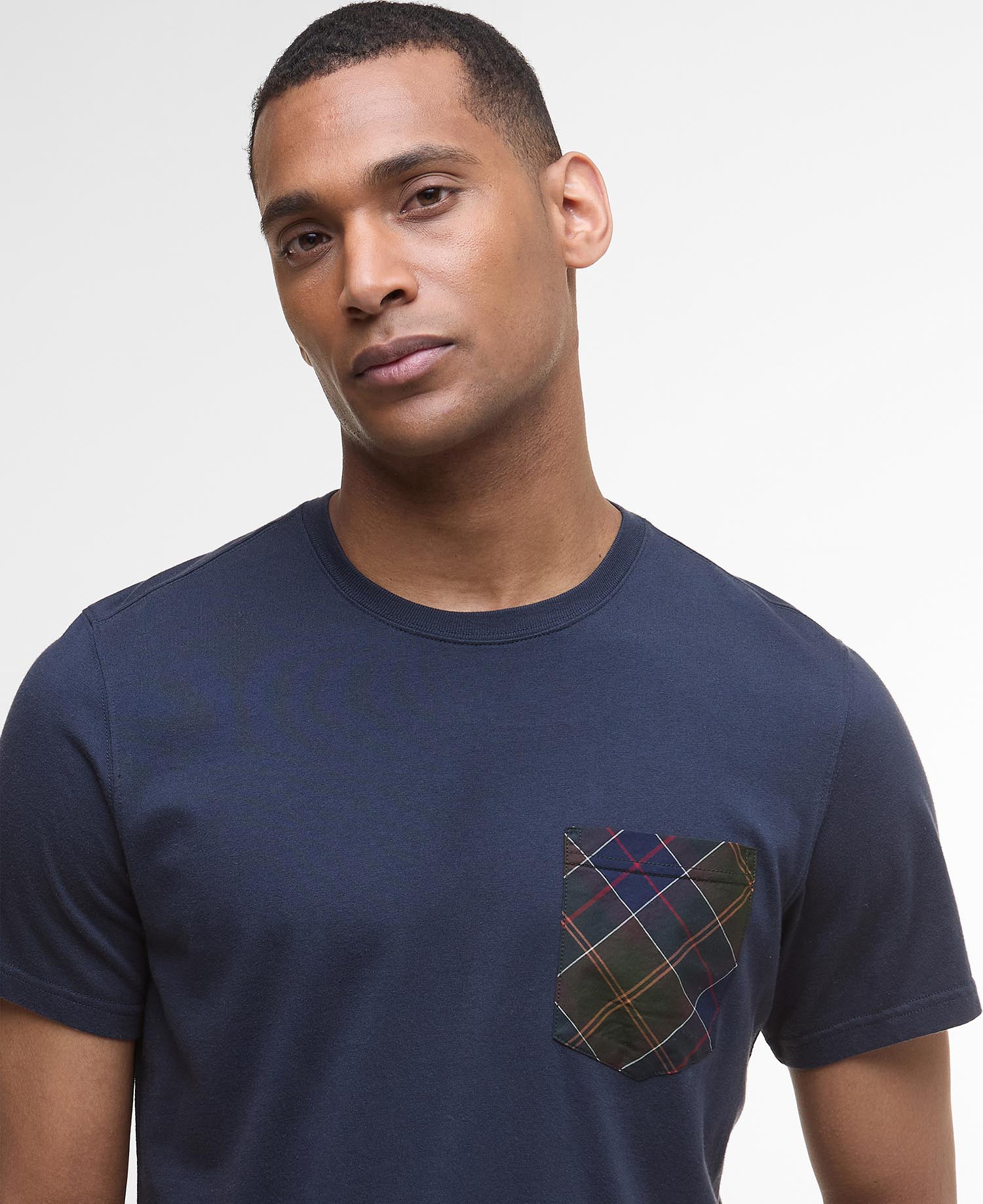 T-Shirt con taschino in tartan Arnside image number 3