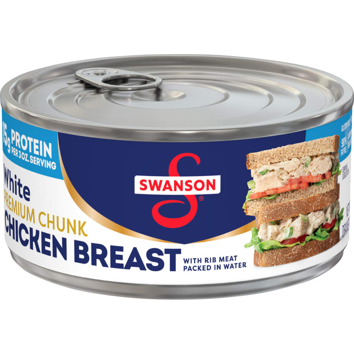 White Premium Chunk Canned Chicken Breast in Water