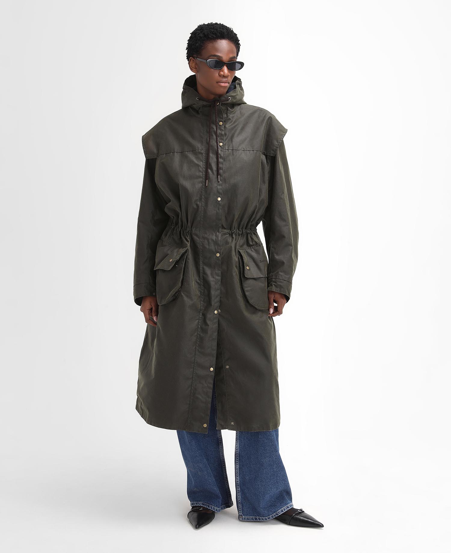 Barbour The Edit by Alexa Liam Waxed Parka image number 1