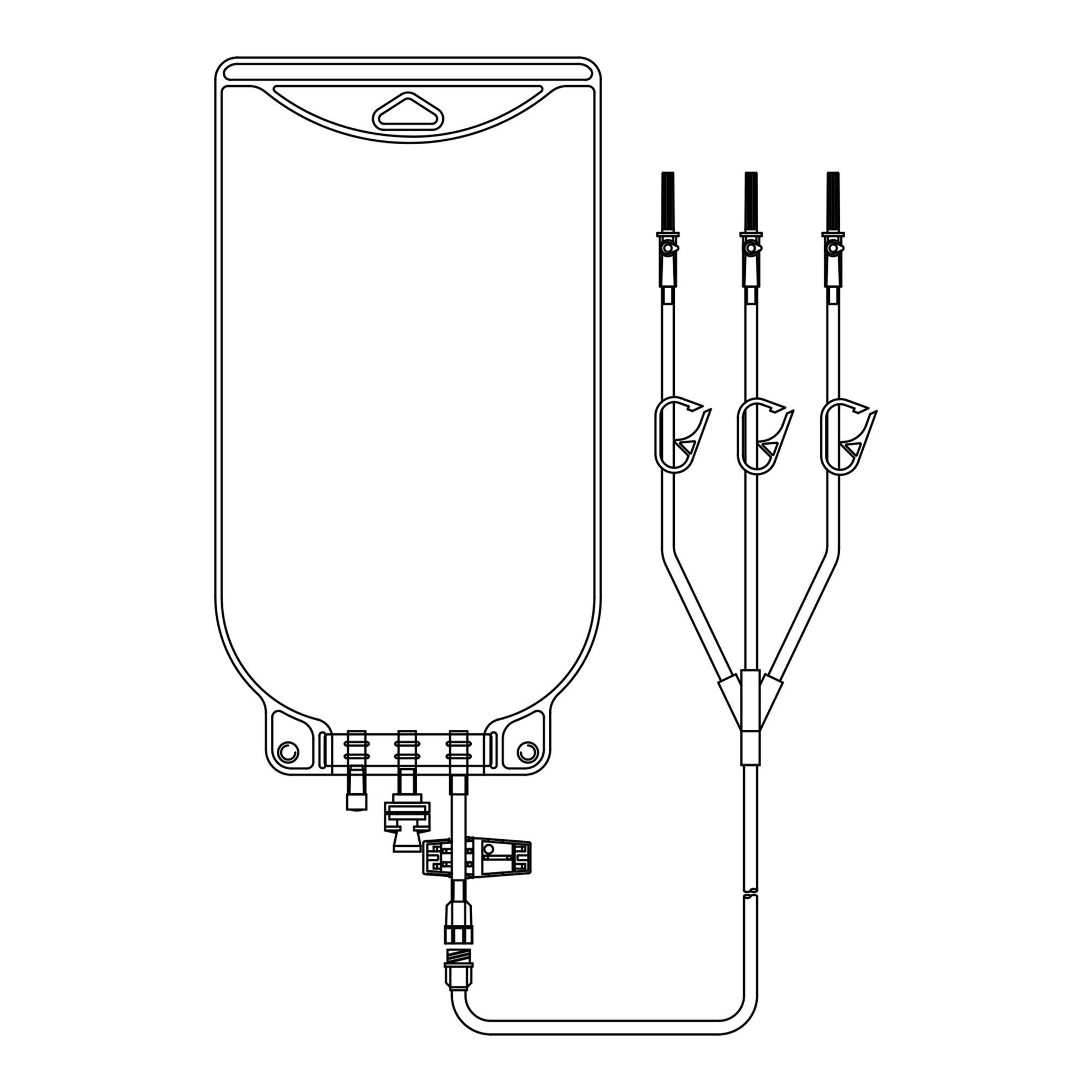 McKesson Brand BAG, EVA GRAVITY 3LEG 2000ML (50/CS)