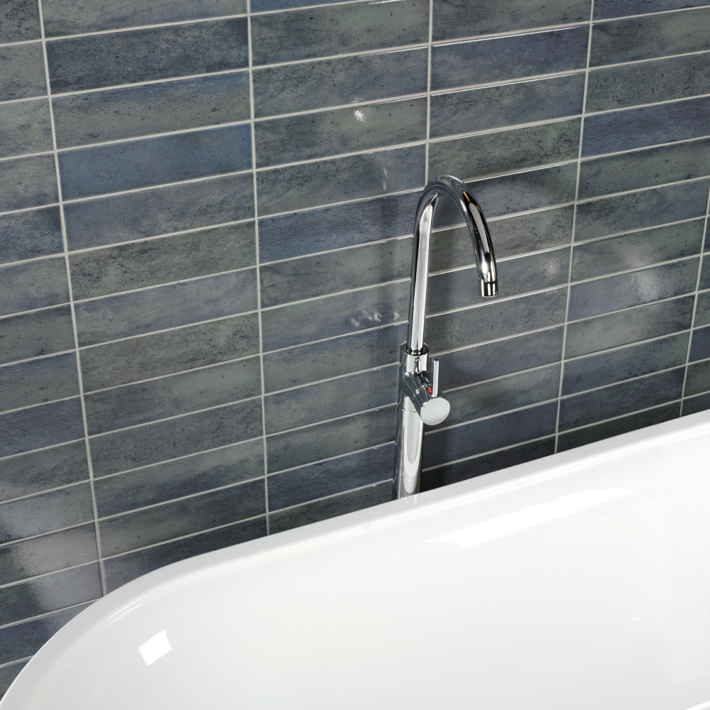 Sample – Capri Brick Indigo Porcelain Floor and Wall Tile