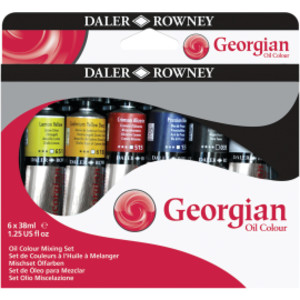 Georgian Oil Paint Mixing Set, Assorted Colors, 38ml, 6 Pieces
