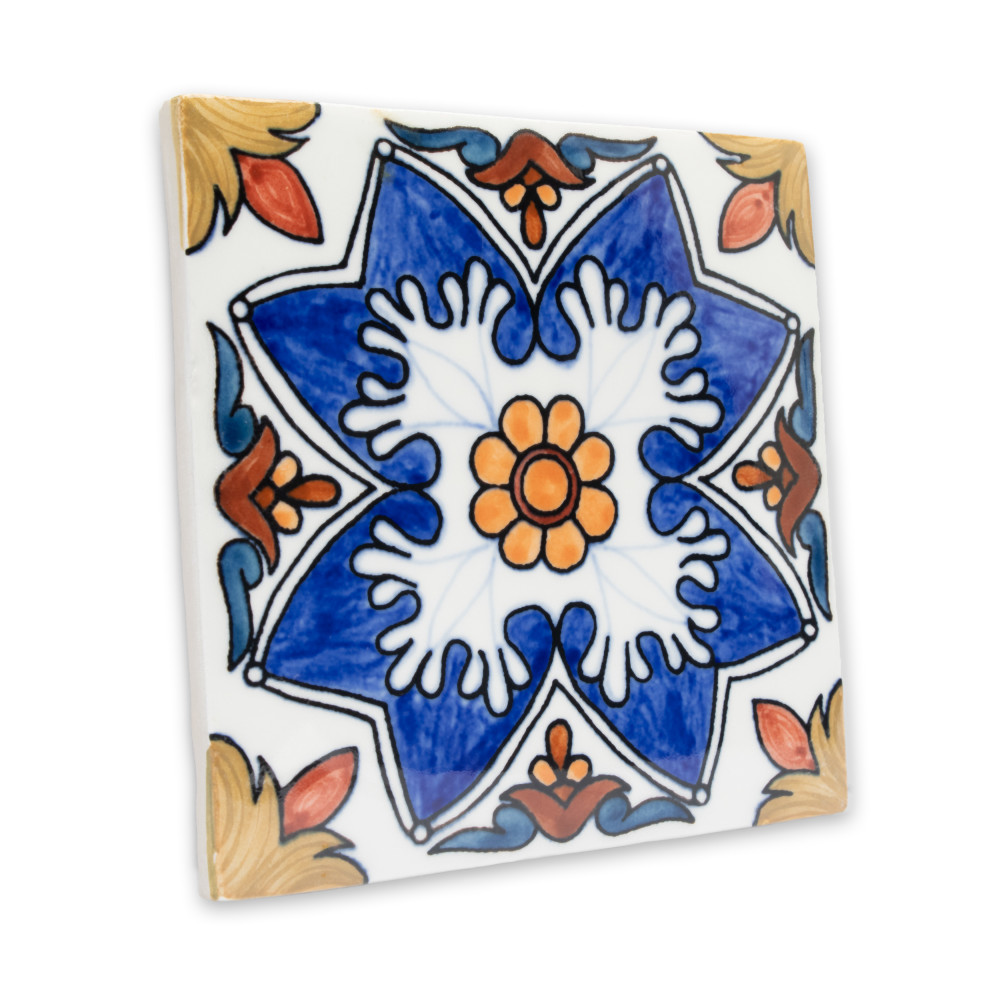 Provincial Deco Maceira 6 in. x 6 in. Porcelain Wall Tile