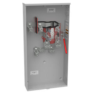 Meter Socket, Ringless, 320A, 600V, 1-Phase, 4-Jaw, UG, Surface-Mount, NEMA 3R