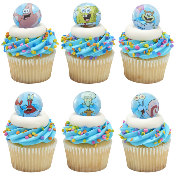 SpongeBob SquarePants Let's Hang Cupcake Rings