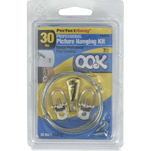 OOK Brass Perfect Hanging Kit 30lbs