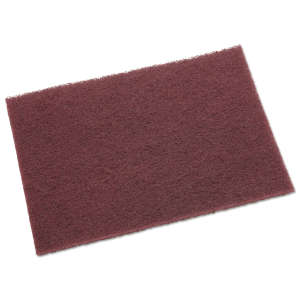 3M, Scotch-Brite, 7447 Pro Handpad, Rectangle, 6"x9", Maroon
