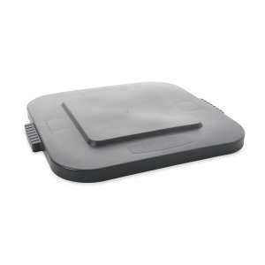 Rubbermaid Commercial, BRUTE, Square, Resin, 28 gal, Gray, Receptacle Lid