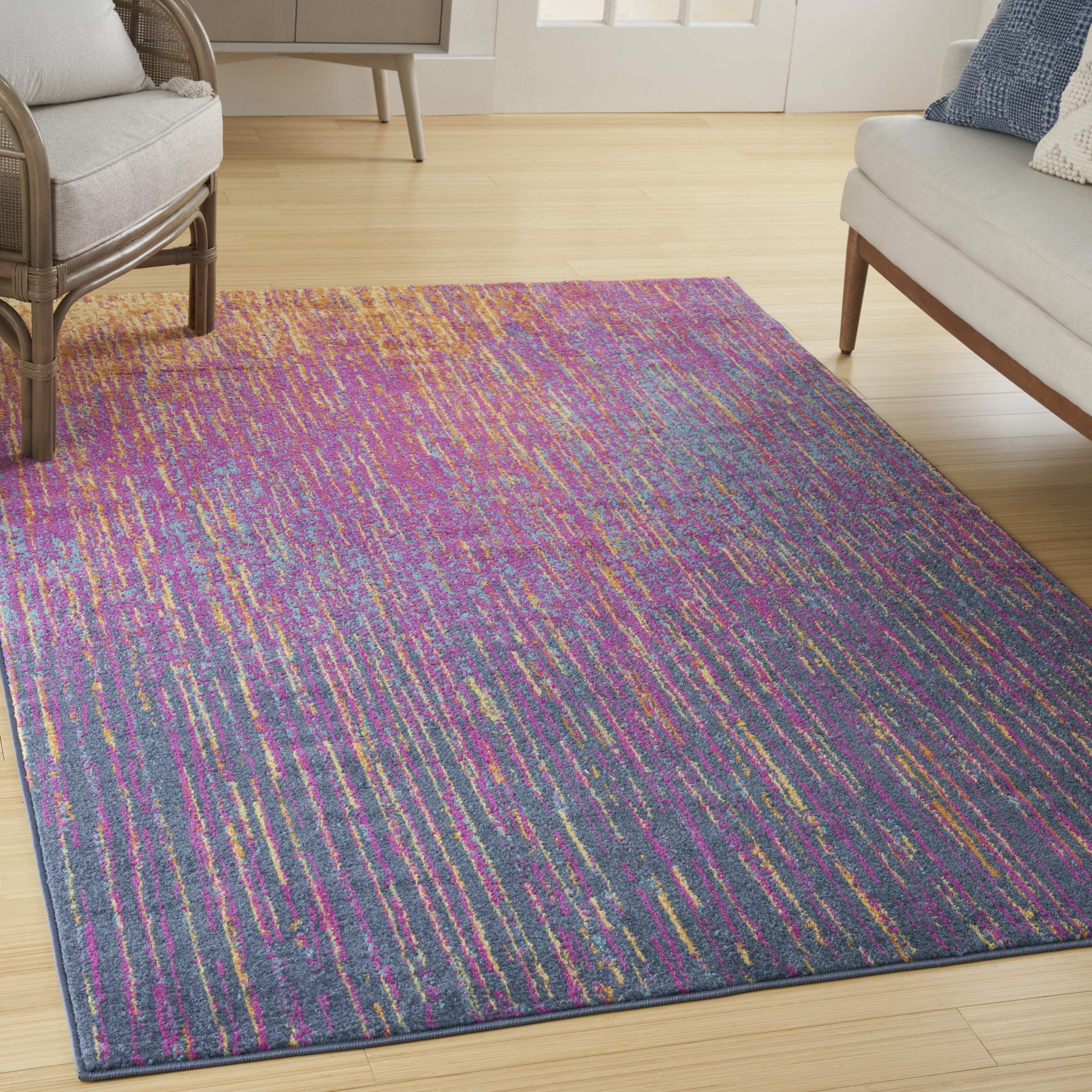Nourison Passion 5'3" x 7'3" Multicolor Modern Indoor Rug