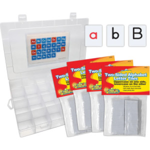 Two-Sided Alphabet Letter Tiles, 4 Sets, 272 Pieces