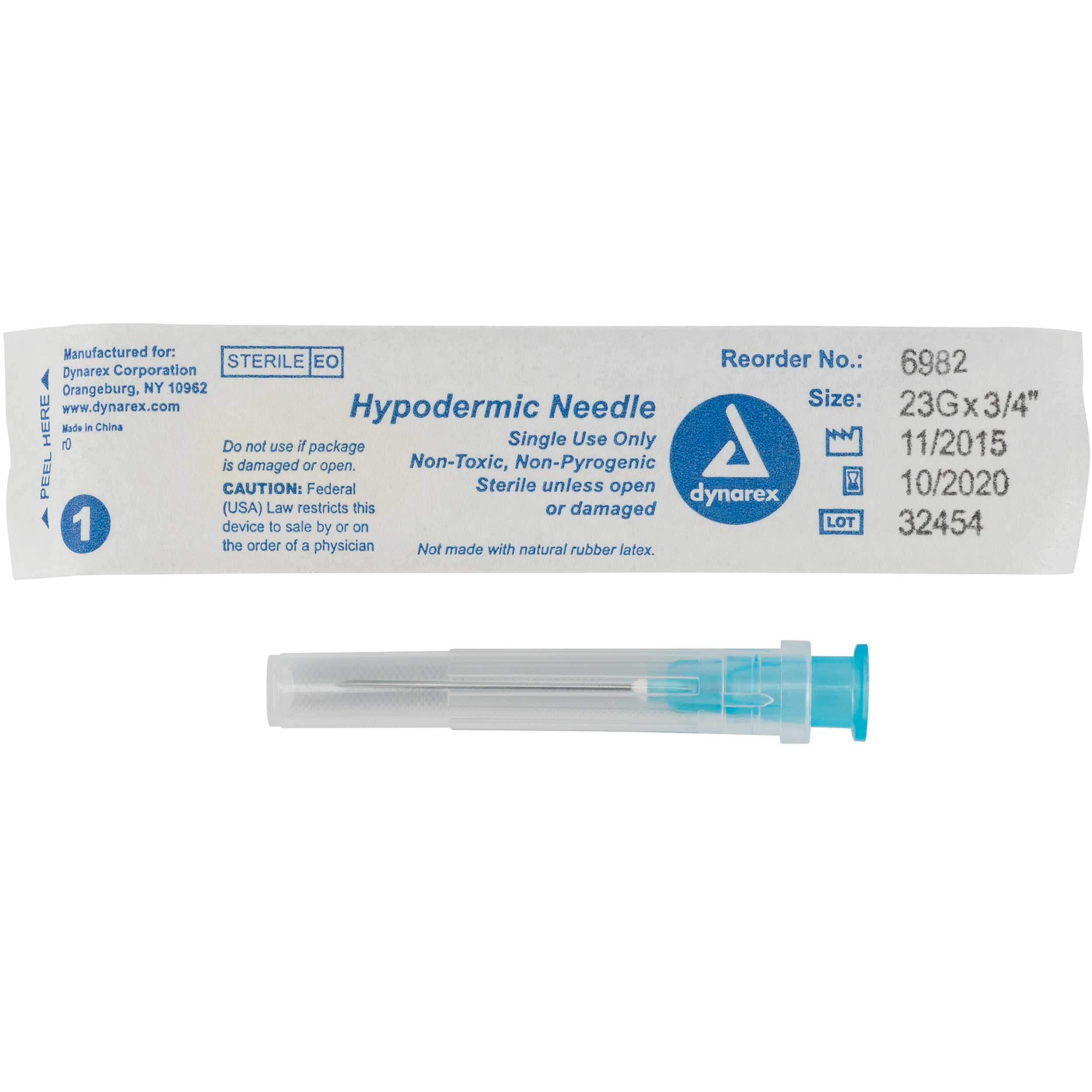 Hypodermic Needle 23G, 3/4