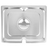 Half-size Super Pan 3® slotted stainless steel cover