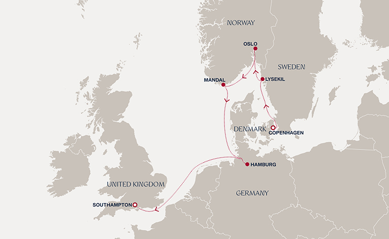 Itinerary map