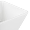 Small square melamine cubic display bowl in white