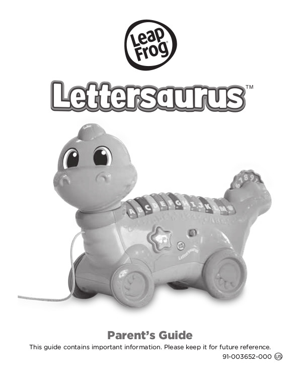 leapfrog lettersaurus dinosaur