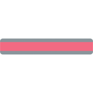 Double Wide Sentence Strip Reading Guide, 1-1/4" x 7-1/4", Rose