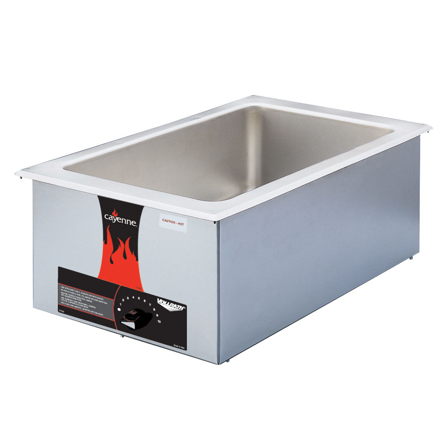 120 Volt SingleWell FullSize Cayenne® DropIn Food Warmer