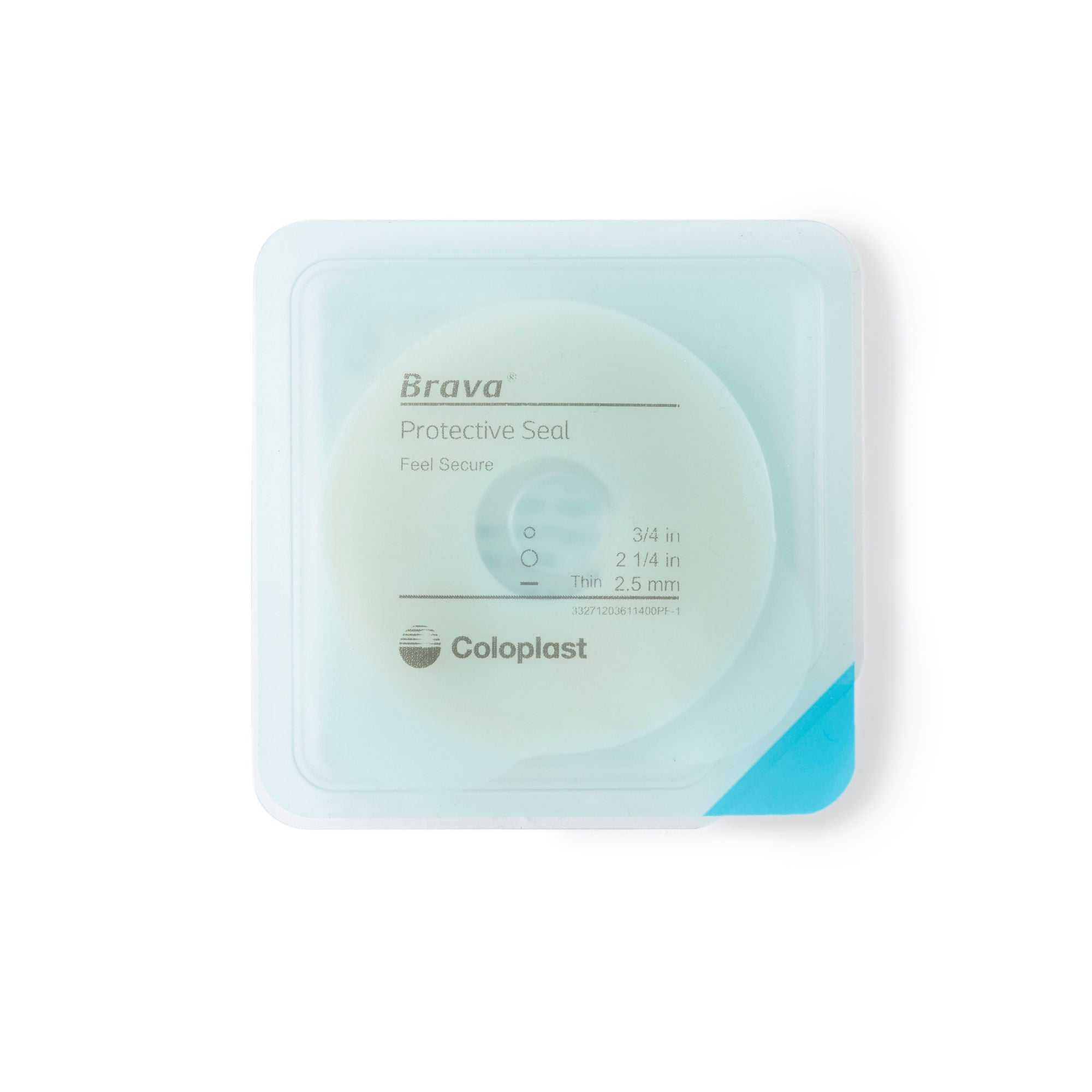 Coloplast SEAL, F/OSTOMY POUCH BRAVA THIN 3/4"X2 1/4" (10/BX)