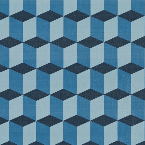 Cubes Denim Roman blind
