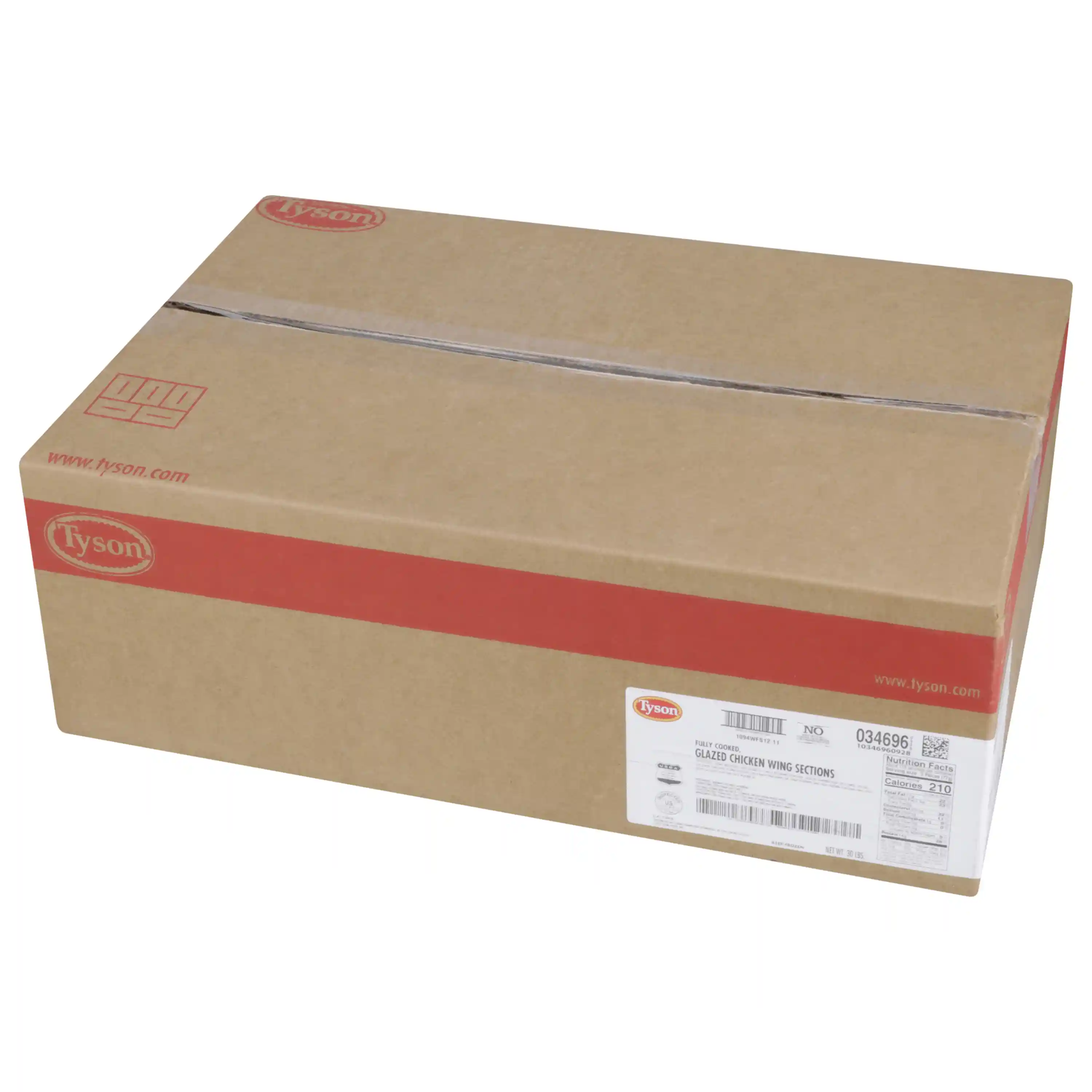 Tyson® Fully Cooked Glazed Bone-In Chicken Wing Sections_image_5