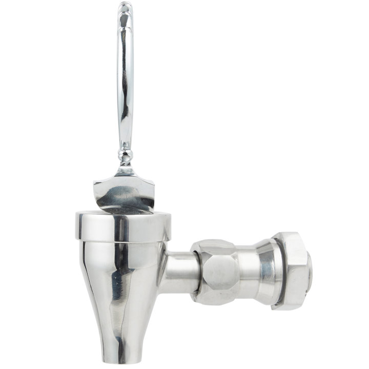 Replacement stainless steel spigot with chrome handle for New York, New York for 2-gallon cold beverage dispenser