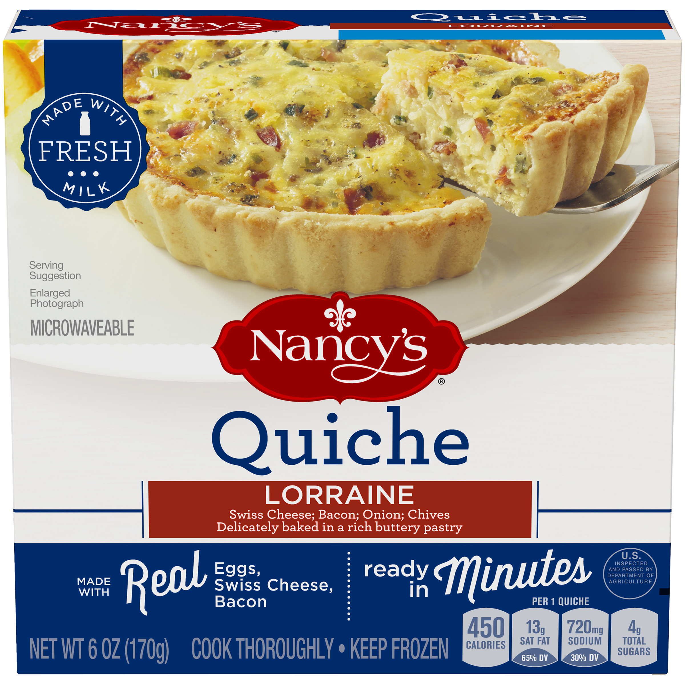 Nancy's(r) Lorraine Quiche 6 oz. Box