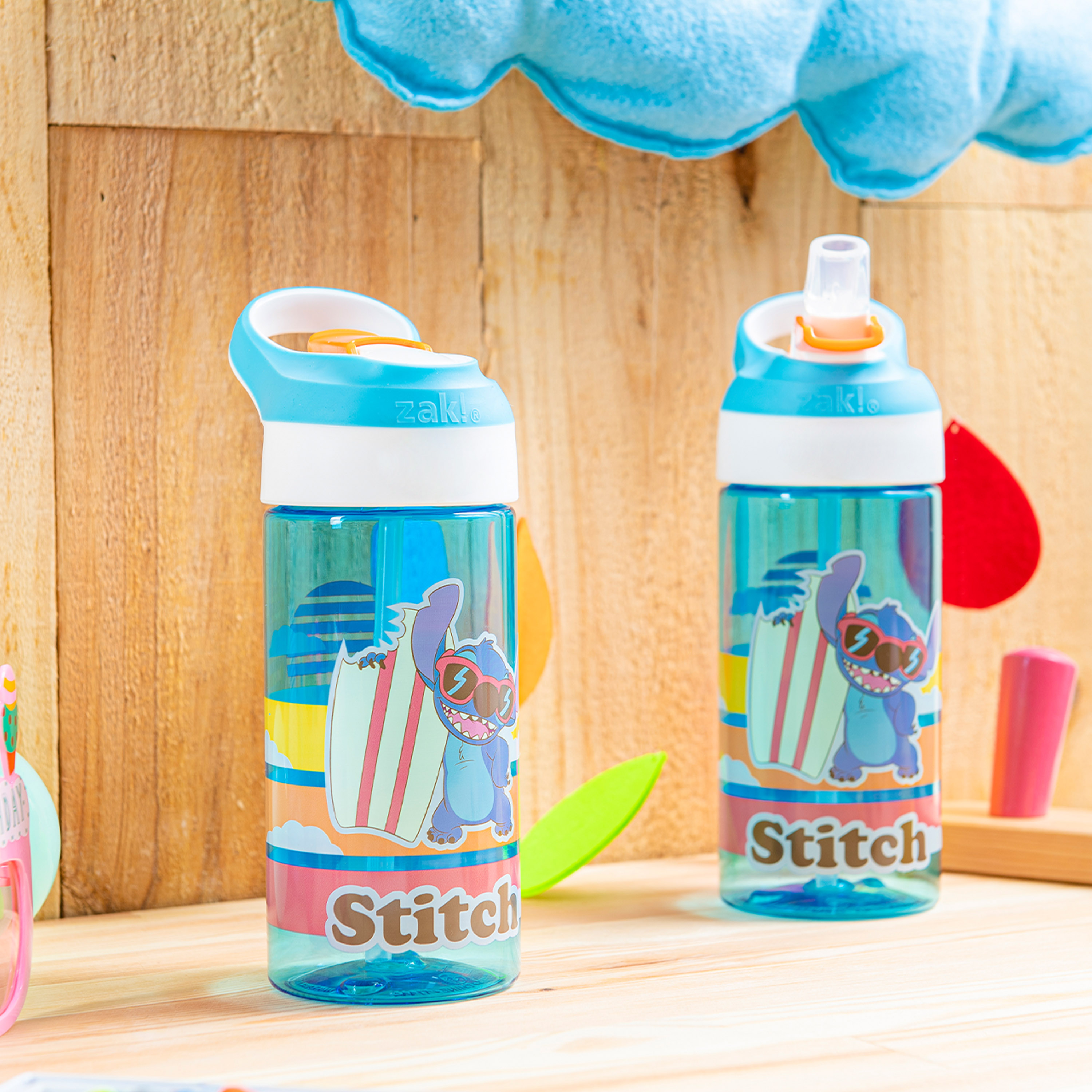 Disney 17.5 ounce Water Bottle, Lilo and Stitch, 2-piece set slideshow image 9