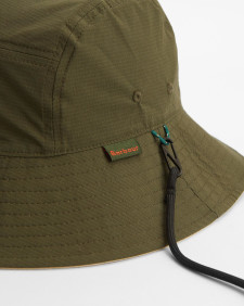 Bidlam Reversible Showerproof Bucket Hat Concrete/Olive