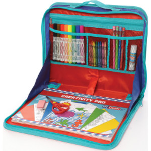 EzDesk Travel Activity Kit, Laptop Style with Paper, Writing & Coloring Accessories, 11.4" x 13.8"