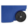 Rubbermaid Commercial, Recycling Rollout, 50 gal, Resin, Blue, Square, Receptacle