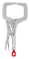 TORQUE LOCK™ Locking C-Clamp Steel 4 in. Throat 1/2 in. Jaw Chrome Plated Finish 11 L x 11 W in.